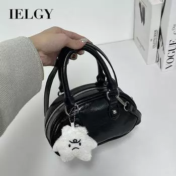 IELGY Высококачественная сумка для боулинга, модная сумка через плечо, популярная розовая портативная маленькая круглая сумка.