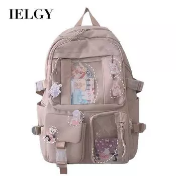 IELGY ins wind большая вместимость школьный рюкзак для старшеклассников женский корейская версия Harajuku ulzzang мультяшный рюкзак для школьников младших классов
