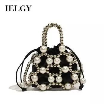 IELGY Изысканная модная сумка из бисера, иностранная сумка через плечо, модная сумка-мессенджер с маленькой феей белый