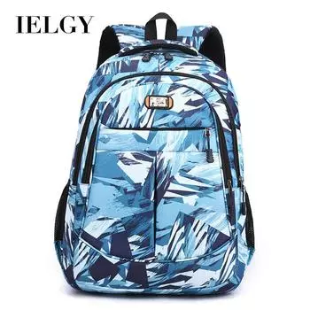 IELGY Камуфляжный рюкзак, школьный рюкзак большой вместимости, простой рюкзак для отдыха и путешествий с компьютером чёрный