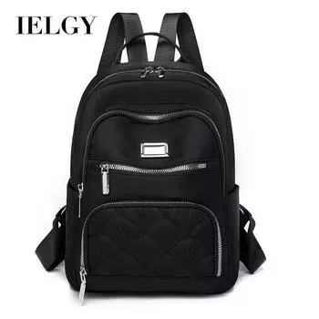 IELGY Korean version of Oxford cloth fashionable large-capacity travel backpack, lightweight high-end student bag чёрный
