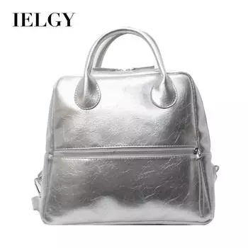 IELGY Корейская версия модного рюкзака, высококлассный туристический рюкзак для студентов колледжа большой вместимости чёрный