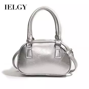 IELGY Корейская версия нишевой портативной сумки для боулинга, модная элитная маленькая квадратная сумка-мессенджер на одно плечо белый