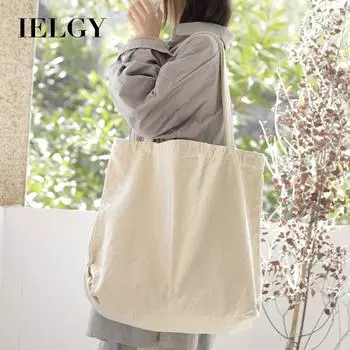 IELGY Корейская версия ретро-холщовой сумки большой вместимости, обычная вода для стирки и старая сумка через плечо. чёрный