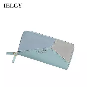 IELGY корейский кошелек с женскими буквами, простой клатч большой емкости на молнии с несколькими картами розовый