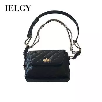 IELGY Корейский стиль все матч цепочка подмышки сумка плечо мессенджер женская сумка чёрный