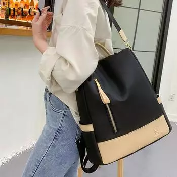 IELGY Ladies Casual Backpack Fashion Oxford Anti-theft Travel Backpack хаки