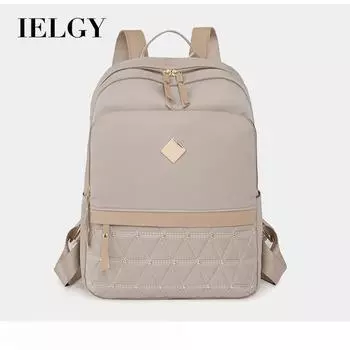 IELGY Большой вместительный деловой рюкзак для поездок на работу, повседневный женский рюкзак из ткани Оксфорд, компьютерный рюкзак чёрный