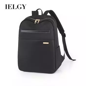 IELGY large-capacity women s backpack, travel 15.6-inch computer backpack, Oxford cloth school bag. чёрный