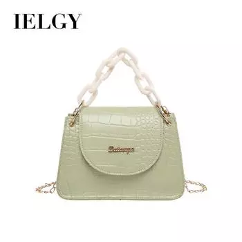 IELGY легкая модная женская диагональная цепочка с крокодиловым узором желтая квадратная сумка через плечо универсальная повседневная сумка жёлтый