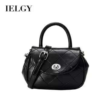 IELGY Маленькая квадратная сумка с бриллиантовой вышивкой, модная универсальная цепочка на цепочке, черная повседневная сумка через плечо чёрный