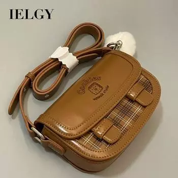 IELGY Милая и милая женская сумка Cambridge, сумка с тофу под мышкой, высококачественная сумка через плечо. коричневый