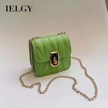 IELGY Мини-сумочка с диагональной губной помадой зелёный