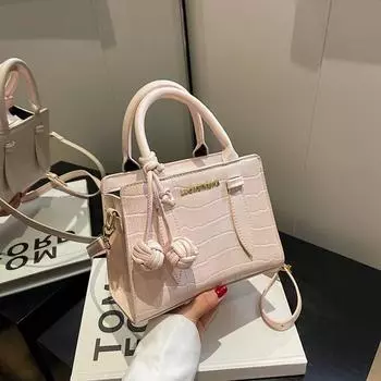 IELGY Модная и повседневная женская сумка через плечо, корейская версия простой сумки-мессенджера в иностранном стиле. бежевый