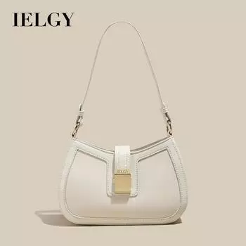 IELGY Модная и практичная женская сумка из искусственной кожи с верхней ручкой, в форме полумесяца и большой вместимости бежевого цвета бежевый