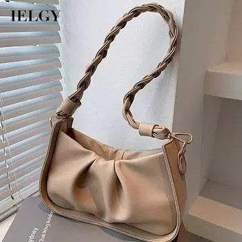 IELGY Модная плиссированная сумка через плечо для женщин белый