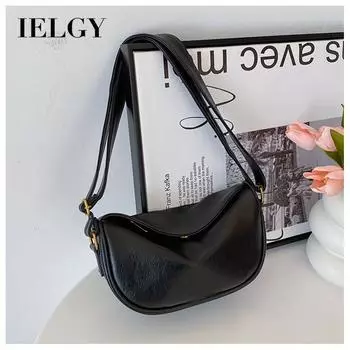IELGY модная сумка через плечо с мягкой лицевой стороной, повседневная универсальная сумка-мессенджер для пельменей, популярная личность в поездках на работу чёрный