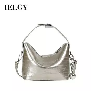 IELGY Модная универсальная простая сумка-мессенджер из мягкой кожи, сумка для девочек чёрный
