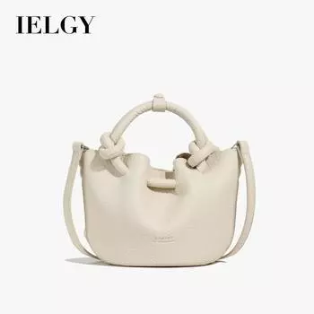 IELGY Модная женская плиссированная бежевая сумка, популярная универсальная сумка для детей и мам, через плечо на одно плечо. белый