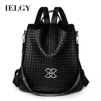 IELGY Модный рюкзак, рюкзак большой вместимости для отдыха на свежем воздухе, тканая школьная сумка коричневый