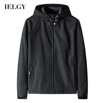 IELGY Мужская спортивная водонепроницаемая мужская тонкая куртка большого размера S хаки