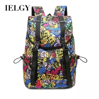 IELGY Мужская сумка для путешествий, модная, повседневная, простая, на плечо, универсальная, черная, для улицы чёрный