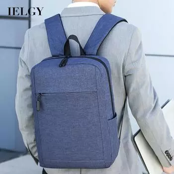 IELGY Мужская сумка Стильная молния Повседневная простая универсальная легкая деловая черная сумка на плечо