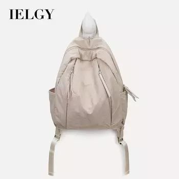 IELGY Нейлоновый рюкзак большой емкости, ниша в ветру в кампусе, легкий и повседневный школьный портфель для студентов колледжа