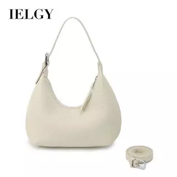 IELGY Нишевая сумка для подмышек, модная сумка для пельменей в форме полумесяца, высококачественная портативная сумка-мессенджер в иностранном стиле. бежевый
