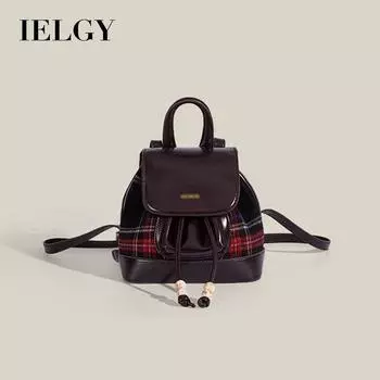 IELGY Нишевый дизайн, французский рюкзак премиум-класса с текстурой, универсальный пригородный рюкзак большой вместимости.