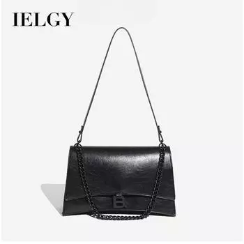 IELGY Персонализированная модная универсальная простая сумка через плечо из искусственной кожи с нишей кофейный