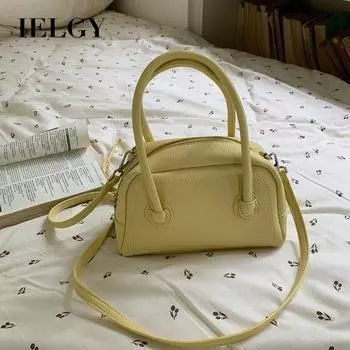 IELGY Портативная сумка для боулинга, повседневная универсальная маленькая сумка-подушка Boston через плечо со свежими плечами жёлтый