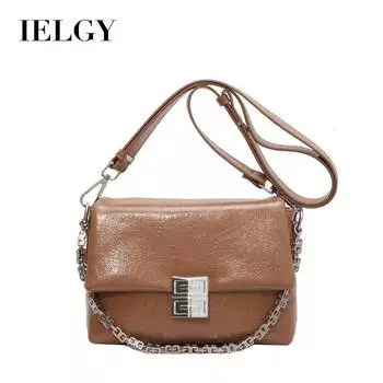 IELGY Простая модная сумка, цепочка на одно плечо, корейская версия сумки-мессенджера чёрный