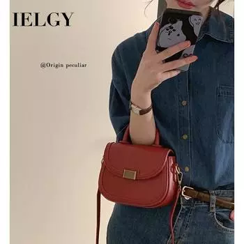 IELGY Простая модная сумка через плечо в стиле ретро красный