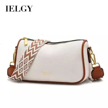 IELGY простая повседневная универсальная сумка через плечо, горизонтальная квадратная широкая плечевая подушка женская сумка белый