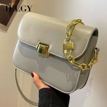 IELGY Простая сумка через плечо в стиле ретро, универсальная маленькая квадратная сумка-мессенджер. чёрный