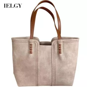 IELGY, простая женская сумка через плечо в корейском стиле с мягкой ручкой, на плечо чёрный