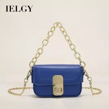 IELGY Ретро модная мини-диагональная крестовая ручная сумка, маленькая квадратная сумка, сумка для наушников с помадой чёрный