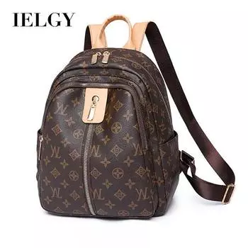 IELGY Ретро модный рюкзак из искусственной кожи, женский рюкзак для отдыха и путешествий