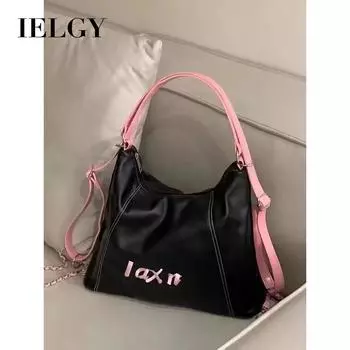 IELGY Рюкзак большой вместимости, классная сумка для поездок на работу, повседневная универсальная сумка через плечо. чёрный