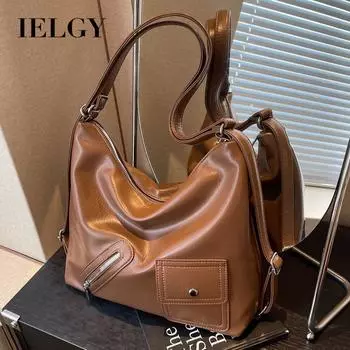 IELGY Рюкзак большой вместимости, модная сумка через плечо, сумка для путешествий и отдыха. чёрный