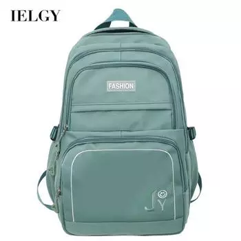 IELGY рюкзак женский многослойный простой повседневный рюкзак большой вместимости трендовая школьная сумка для средней школы