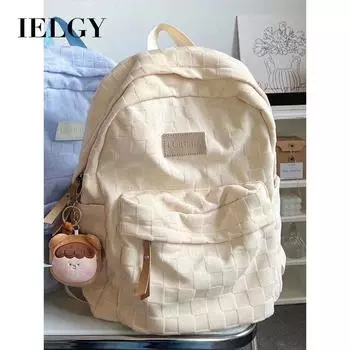 IELGY Школьная сумка в ленивом стиле, корейская версия небольшого свежего и милого рюкзака, студенческий рюкзак. хаки