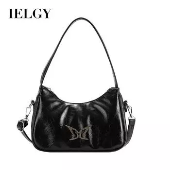 IELGY Симпатичная модная универсальная сумка-мессенджер через плечо, сумка для подмышки чёрный