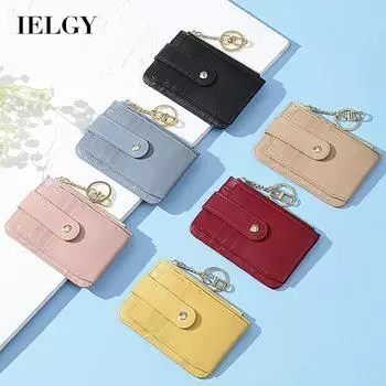 IELGY simple solid color creative coin purse Ladies belt buckle чёрный