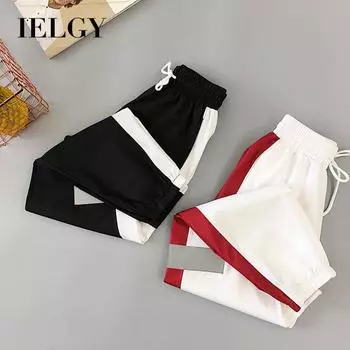 IELGY спортивные штаны женские корейские студенческие свободные облегающие брюки-шаровары больших размеров в стиле Харадзюку для женщин