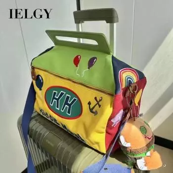 IELGY Стильная вместительная сумка-мессенджер для фитнеса, сумка для поездок на работу и обратно