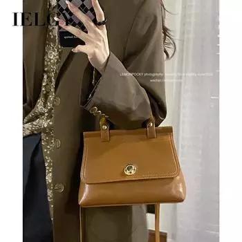 IELGY Студенческая вечеринка, стильная портативная универсальная сумка большой вместимости в стиле ретро белый