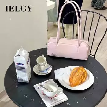 IELGY Сумка-бантик в корейском стиле, модная и повседневная, универсальная, вместительная сумка через плечо. чёрный