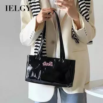 IELGY Сумка на плечо женская Барби девушка яркое лицо нишевый дизайн новая сумка чёрный